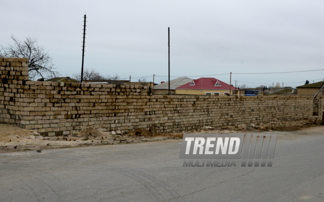 Nardaran township being landscaped. Baku, Azerbaijan, 25 Jan. 2016